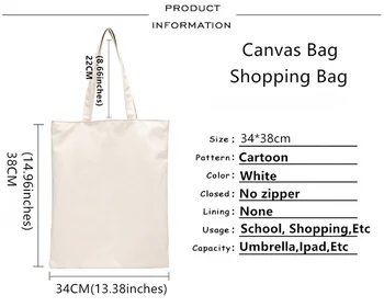 Štúdio Ghibli nákupní taška shopper bolso s potravinami shopper bolsas de tela bavlnená taška čistý sac cabas sacola tote cabas