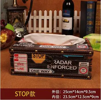 Európskej Únie Jack Americký kožené nepremokavé tkaniva box čerpanie tvorivé drevené obrúsok box, kartón domov