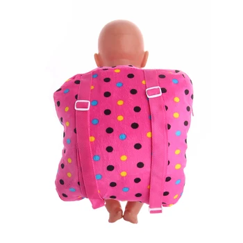 Rozmanité Bábika Packpack Veľká Cestovná taška Na 18-palcové Bábika&43 cm Baby Doll，Môže mať Rôzne Bábiky Accessorie Najlepší Darček Pre Deti