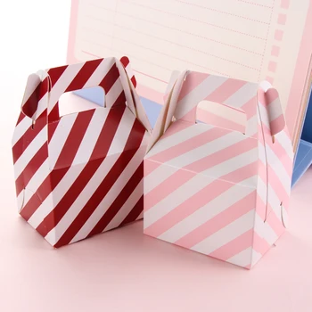 6 štýlov 1PC Tvorivé Narodeniny Papier Candy Boxy Papierovej podobe Package Darček Kabelky Vianočné Cukrovinky Baliace Tašky