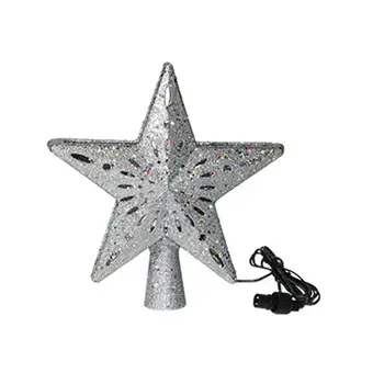 Hviezda Tvar Projekčnej Lampy Vianočný Strom Dekorácie Snowflake Projektor Nočné Svetlo LED Strom Top Light Prívesok Dovolenku Osvetlenie