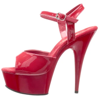 Topánky Žena Platformu Sandále Dizajn 15 cm Vysoké Podpätky 2018 Ženy Letné Topánky Típat Prst Červená Čierna Biela Podpätky Fenty Krásy Topánky