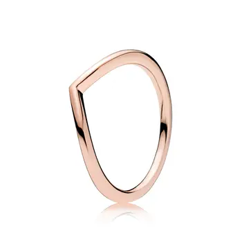 Striebornom Krúžku Charms Diy Rose Gold Žiarivú Lásku Crystal Jednoduchý Dizajn A Módne Svadobné Prstene Pre Ženy Šperky