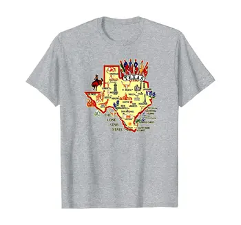 Texas Štátu zaujímavé Miesta v štýlové tričko
