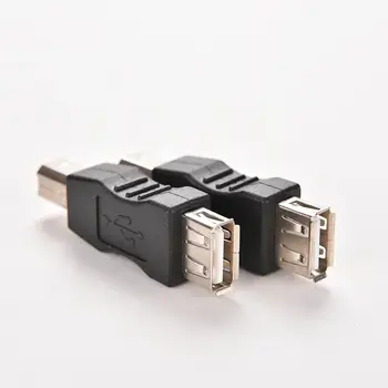Nové 1PC USB 2.0 Typ A Samica na USB Typ B Samec Converter Adaptér USB Tlač Kábel Conector Konektor pre Nabíjačku
