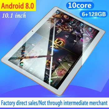 10 palcový Android8.0 Tablet Pc Octa Jadro Pôvodné silný 6GB RAM, 128 GB ROM IPS Dual SIM Telefón Hovor Kartu Telefón, pc Tablety 2021