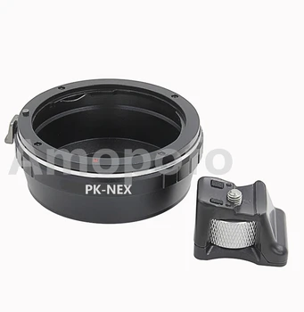 Amopofo PK-NEX Krátke Tripod Adaptér pre Pentax P/K K Objektívu Sony E Fotoaparát NEX-5N A7RS A7 A6300 Fotoaparát Adaptér