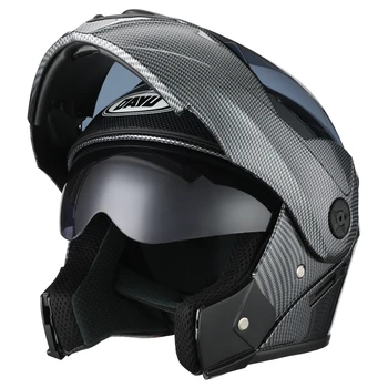Motocross Flip Up Pretekárske prilbu Modulárny Duálny objektív Motocyklové prilby plnú tvár Bezpečnú prilbu Casco capacete 