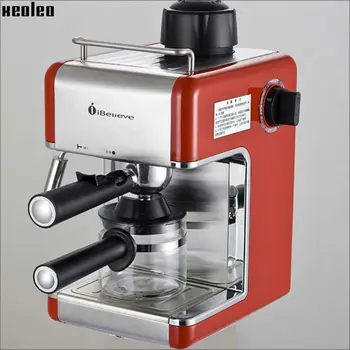 Xeoleo kávovar 5 Bar Espresso kávovar 4 šálky Automatické Taliansko Espresso maker 240ml Espresso stroj 800W 220V