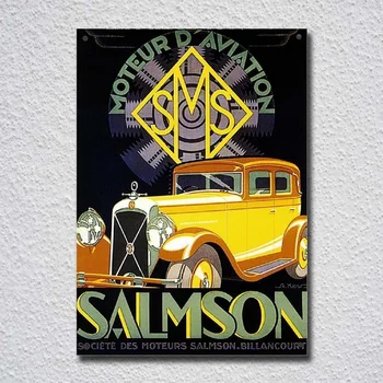 Salmson Automobilový Auto Tin Znamení Kovu Znamení Kovu Plagát Dekor Kov Kov Maľovanie Na Stenu, Nálepky Na Stenu Prihlásiť
