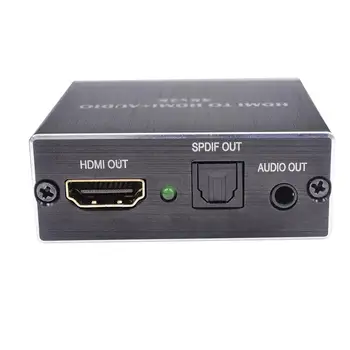 HDMI Audio Extractor HDMI na HDMI Optický TOSLINK SPDIF + 3,5 mm Stereo Converter Extractor HDMI Audio Splitter Adaptér