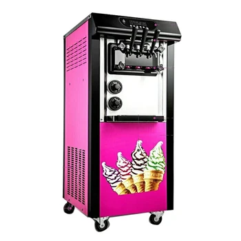 25-30L/H troch farieb obchodné soft ice cream stroj 220V/100v, aby ice cream inteligentné ploche ice cream maker