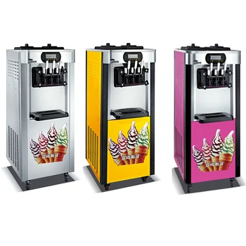 25-30L/H troch farieb obchodné soft ice cream stroj 220V/100v, aby ice cream inteligentné ploche ice cream maker