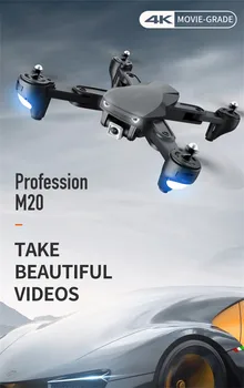 2020 NOVÉ 2.4 G WIFI FPV 4K GPS Optický tok Fotoaparát nadmorská Výška Optického Toku Skladacia Selfie Drone 1 Pevná Kamera Bezhlavého Režim #45