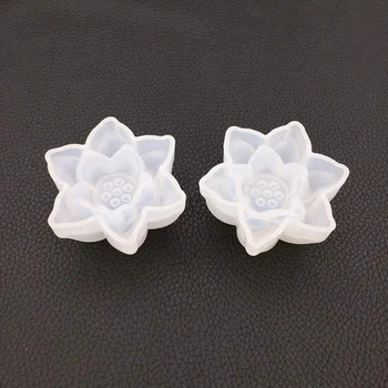 6 Ks Lotus Živice Formy 3D Kvet Epoxidové Živice Formy pre Tabuľke Šperky Odlievacie Formy Silikónové Živice Ručné Remeselné Nástroje