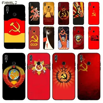 FHNBLJ Sovietskeho zväzu ZSSR Vlajka Kryt Black Soft Shell Telefón puzdro na Huawei Honor 8 x 9 10 20 V 30 dec 10 20 lite 7A 9lite prípade
