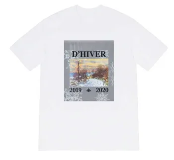 Week17 D'Hiver T-Shirt Muži Ženy 2020 Sureme Nové HipHop Páry Tees Základné Kolo Krku, Bavlna Tričko Mužov
