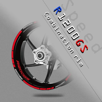 Motocykel dve kolieska kruhu obtlačky motobike pneumatiky rim logo prúžok film Reflexné nálepky držiak Pre BMW R1200GS r1200 gs r1200