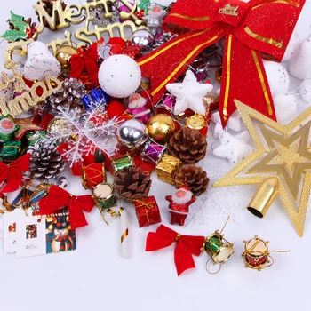 Nastaviť jedlo Vianočné Ozdoby na Vianočný Stromček a Príslušenstvo Vianočné Malý Prívesok Ozdoby Duo Taška Zmes Package Prívesok