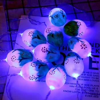 5.4 Ft 10 Veľkonočné Vajíčka LED Reťazec Svetlá na batériový Víla String Svetlá Veľkonočné Dekorácie Veľkonočné Dekorácie