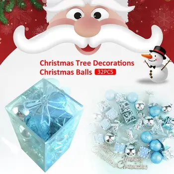 32pcs/veľa Vianočný Strom Decor Loptu Čačky Xmas Party Visí Loptu Ornament, Dekorácie Pre Domov Vianočné Dekorácie, Darčeky