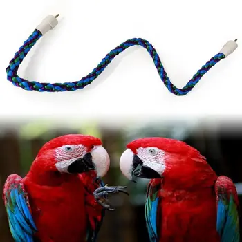 Vták Lezenie Fialové a Modré Lano Ostriež Cockatiel pre Klietky Dekorácie Swing Papagáj Žuvanie String Hračky Zábava