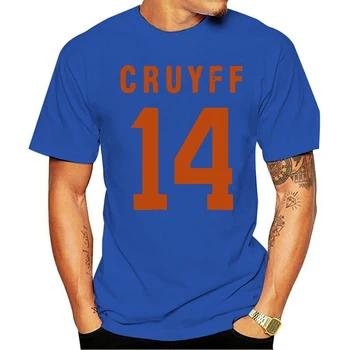 Bežné Vysoká Kvalita Tlače Johan Cruyff Holland 14 Soccerite 2021 Módne bavlny O-neck T-shirt