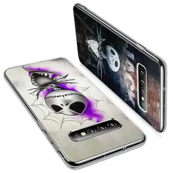 Priehľadný Kryt Telefónu jack skellington Pre Samsung Galaxy Note 10 9 8 S10 5G S9 S8 Plus S7 S6 Okraja Telefónu Prípade