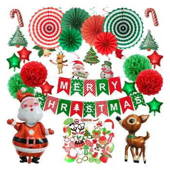 1 Nastavte Veselé Vianoce Balón Santa Claus Snehuliak Strom Elk Balóny Gule DIY Vianočné Dekorácie Strana Dodávky