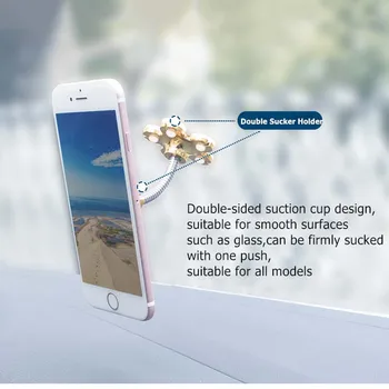 Magic Bulík prísavky Car Phone Mount Držiak Pre iPhone XS Huawei Samsung S10 Plus 360 Stupňov Otočná Mobilný Telefón Stojan