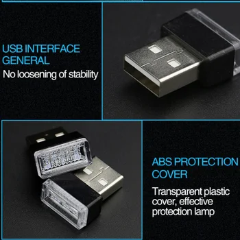 Mini LED Svetlo Auto Interiéru USB Auto príslušenstvo pre Renault Scénické TwinGo Znak, Odznak Kolesa Clio Megane Laguna