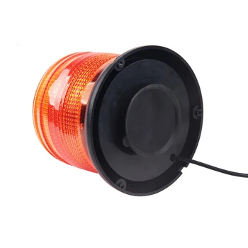 12V 10W LED Kolo Strobo Maják Otočiť Flash Lampa Magnetické Žlté Varovanie Lampa