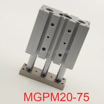 SMC typ MGPM20-75 20 mm vŕtanie zdvih 75mm Pneumatické Vedený Valec, kompaktný sprievodca, prezentácie, MGP KOMPAKTNÝ NÁVOD Vzduchu VALCA