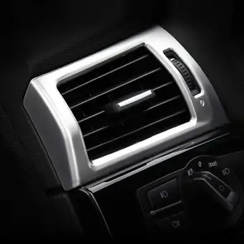 ABS Chrómovaný Tabuli Strane Klimatizácia Zásuvky Otvor Kryt Trim 2 ks pre BMW X3 X4 F25 F26 roky 2013-2017
