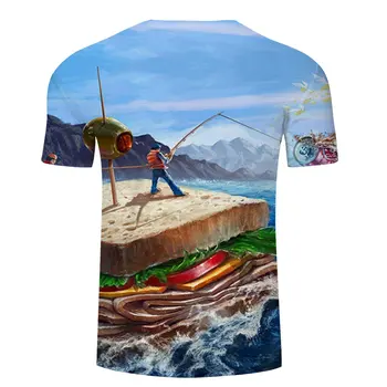 Námorné Odpadky 3D Print T Shirt Mužov tričko Lete Bežné Slim Mužov tričko Krátky Rukáv O-krku Topy&Tee Kvapka Loď ZOOTOP MEDVEĎ