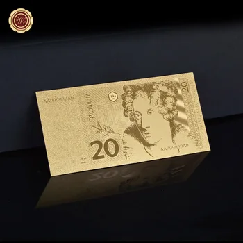 Reprodukcia Remesiel Nemecko 20 Zlato Banka Poznámka Označiť Veľké na Sklade Na Zber