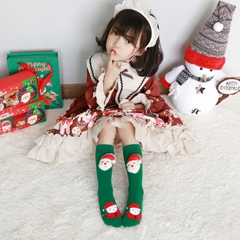 3KS/Set Vianočná Pančucha Baby Chlapci, Dievčatá Roztomilý Kreslený Santa Bavlny, Mäkké Ponožky pre Deti Vianočné Hot