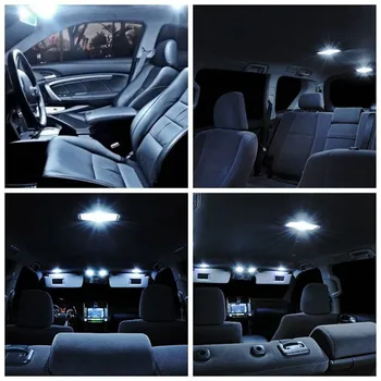9 KS Bielej LED Interiér Balík kit Pre BMW X1 X3 X4 X5 X6 E90 Z3 ActiveHybrid Mapu Dome dvere batožinového priestoru Nôh Dobre Cargo Tag Svetlá