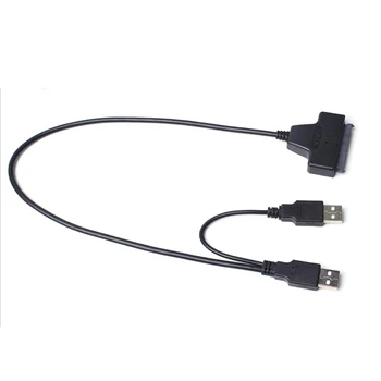 20pcs USB2.0 USB 2.0 / SATA Serial ATA 15+7 22P 22Pin konektor, Adaptér, Kábel Pre 2.5