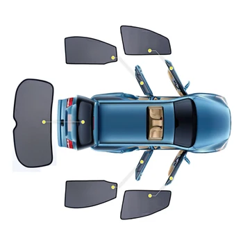4PCS/Súbor Alebo 2KS/Set Magnetické Auto Bočné Okno Slnečníky Oka Tieni Blind Pre Toyota Priusa/Prius V
