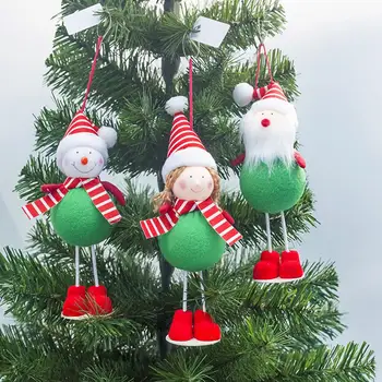 Vianočné Ozdoby Santa Claus Snehuliak Anjel Bábika Vianočný Strom Visí Prívesok