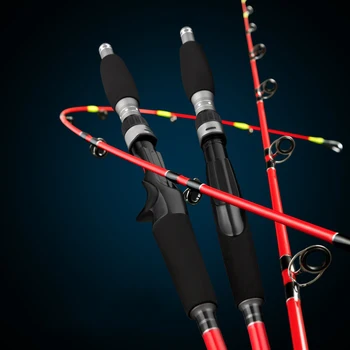 Lure Spinning Fishing Cievky Príslušenstvo Loď Sea, Rod 1.5-1.8 m Upscale Veľké Vytiahnuť Ďaleko Hádzať Nové Teleskopické Uhlíka Kapor Rybársky Prút