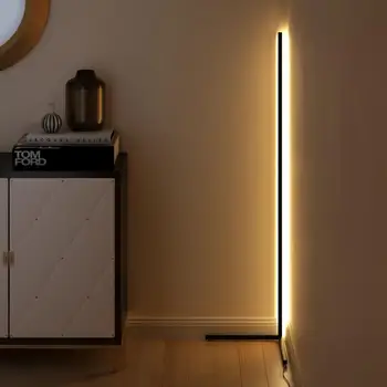 Moderné, Kreatívne Podlahy Lampa Rohu Minimalizmus Poschodí Svetlá Domov Jasné Svetlo Spálňa Posteli Stojaca Lampa Obývacej Miestnosti Dekorácie