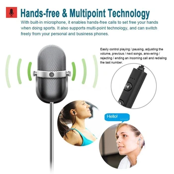 BT-1 Bluetooth Slúchadlá Športové Bezdrôtové Slúchadlá SweatProof Bluetooth Headset Basy Slúchadlá S Mikrofónom Pre Telefón iPhone Xiao LG