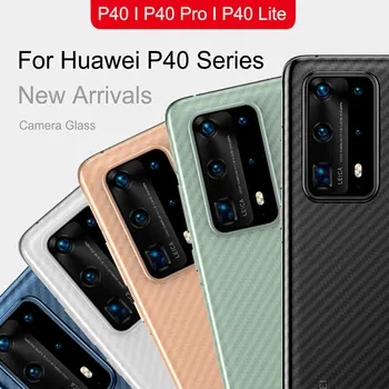 2 v 1 pre Objektív Fotoaparátu Tvrdeného Skla Pre Huawei P30 P40 Lite Pro Mate 30 20 20 X Pro karbónová Nálepka Screen Protector