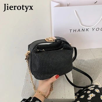 JIEROTYX Luxusné Značky Bežné Tašky cez Rameno Pre Ženy, Nový Návrhár Tašky cez Rameno Diamond Dekorácie Crossbody Bag Vak Hlavné