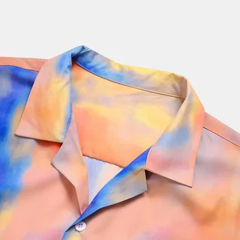 Nový Štýl 2020 Ležérne pánske Krátke Rukáv Multi-farebné Bežné Tlačené Mužov Tričko pánske Oblečenie móda