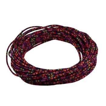 Národný štýl textilné kábla 6 mm(10m) môžete tiež vybrať, 5 farby na objednávku 10 m 18 farby všetky skladom