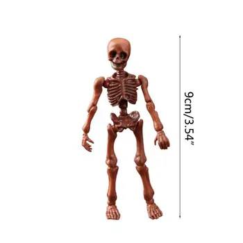 Hnuteľný Pán Kosti Kostry Ľudského Model Lebky celého Tela Mini Obrázok Hračky Halloween R7RB