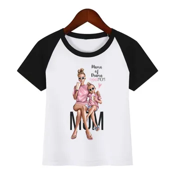Deti matiek, deň Dar, O-Neck T Shirt Tees Lete Super Mama Topy Detí dievča MAMA T-Shirt Chlapec/Dievčatá Oblečenie